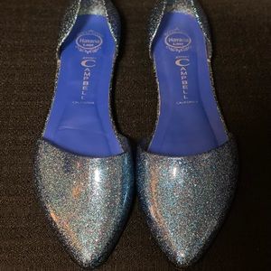 Jeffrey Campbell handmade havana last glitter flats Size 8.  (A)